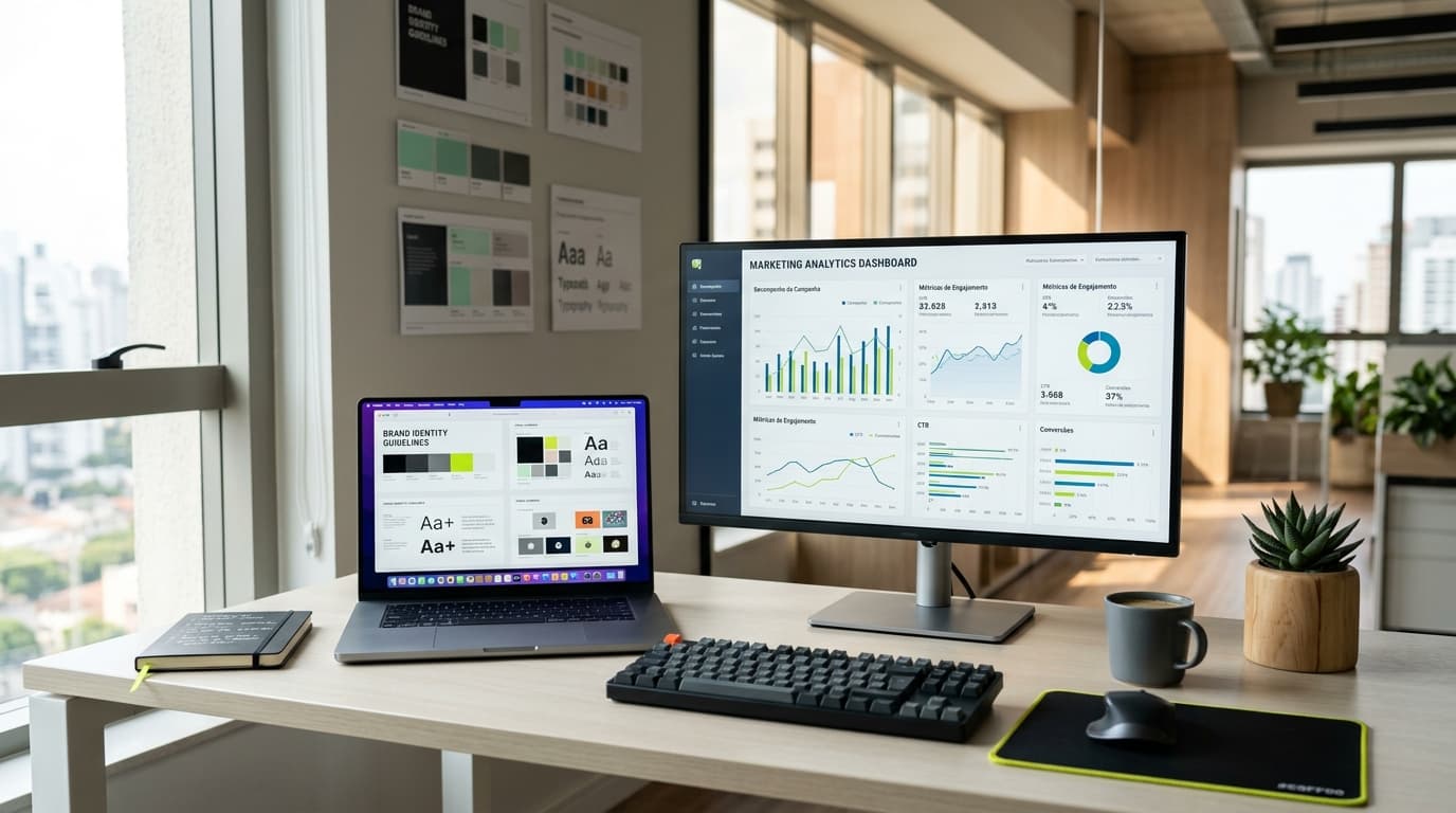 Integração de branding e performance: como conectar identidade visual com geração de demanda em lançamentos